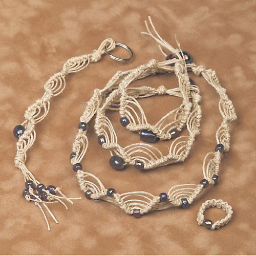 Natural Stone Donut Sacred Circle Hemp Necklace - Etsy | Hemp bracelet  patterns, Hemp necklace, Beaded jewelry