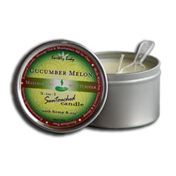 Earthly Body Cucumber Melon Scented Soy and Hemp Body Candle