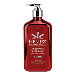 Hempz Triple Moisturizer Frosted Peppermint & Vanilla Sugar Herbal Whipped Body Creme