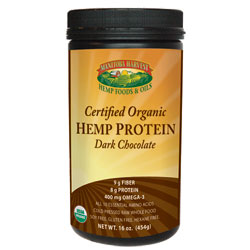 Manitoba Harvest Certified Organic Dark Chocolate Hemp Protein Powder - 16 oz